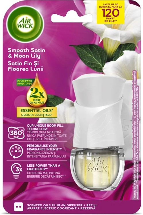 AirWick El.osv. komplet 19ml Smooth Satin - Drogerie Osvěžovače a svíčky Elektrické